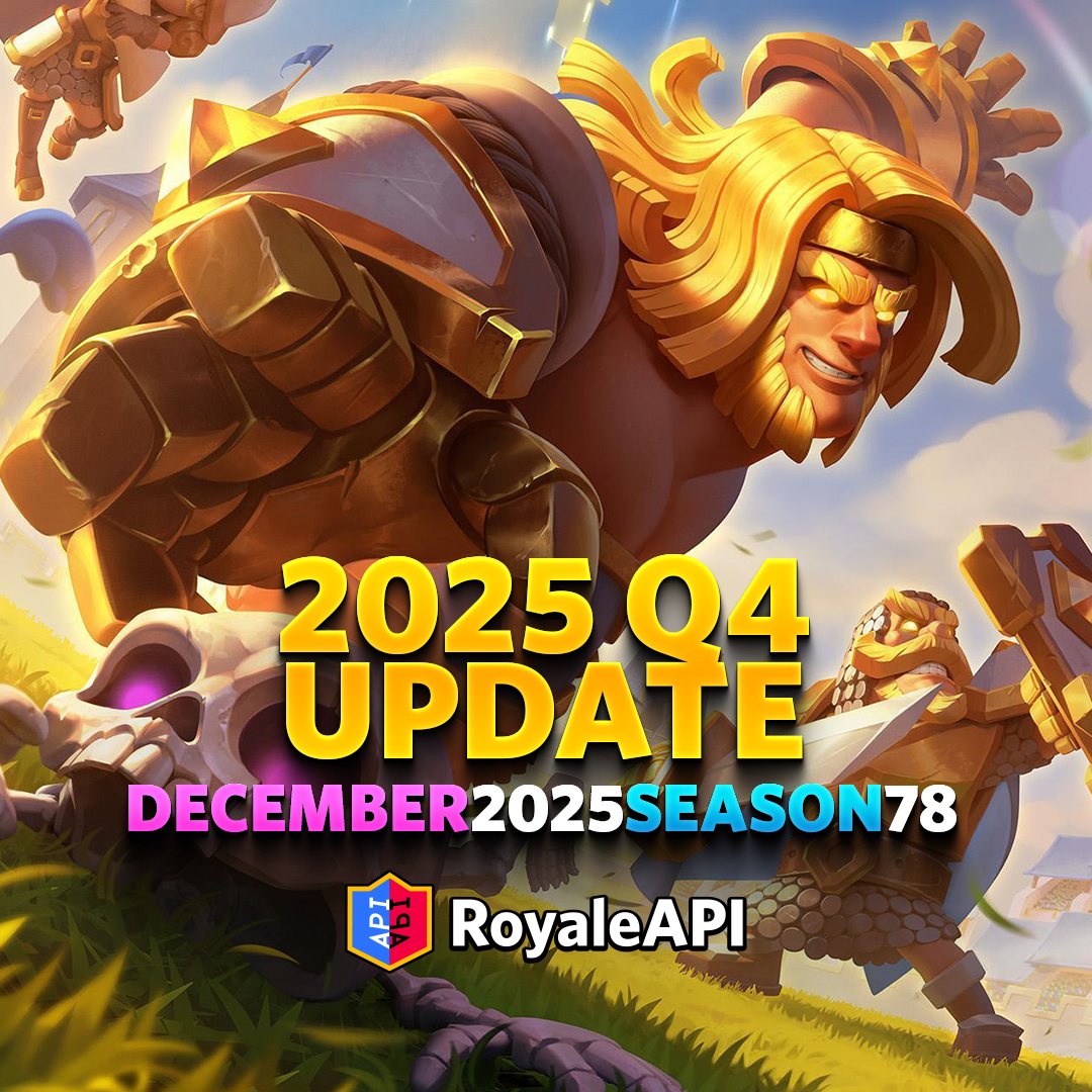 RoyaleAPI's tweet image. Clash Royale 2025 Q4 Hero Update is coming very soon — here’s a deep dive! on.royaleapi.com/2025q4