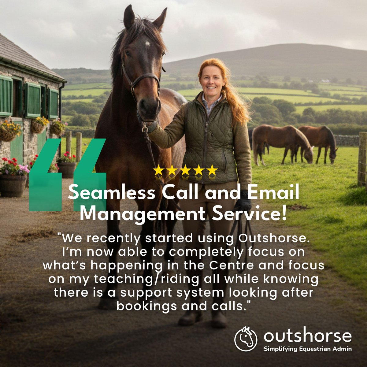 Outshorse's tweet photo. 🌟 Client Spotlight: Real Stories. Real Results. 🌟
󠀠 
💬 Curious how Outshorse can support your centre too? Learn more at: https://t.co/gCmTCdHAS9

#EquestrianBusiness #HorseLife #StableManagement #RidingSchool #EquestrianLife #EquineBusiness #HorseOwners #RidingLessons https://t.co/woyWMKW1Zw