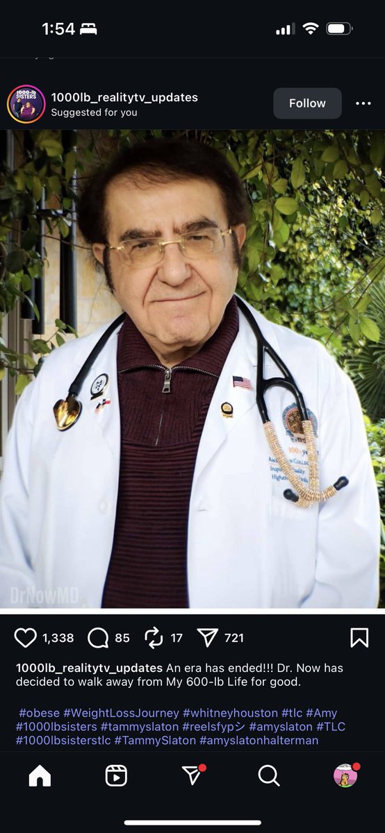 timelytulip's tweet image. BREAKING NEWS DR NOW HAS RETIRED FROM MY600 POUND LIFE