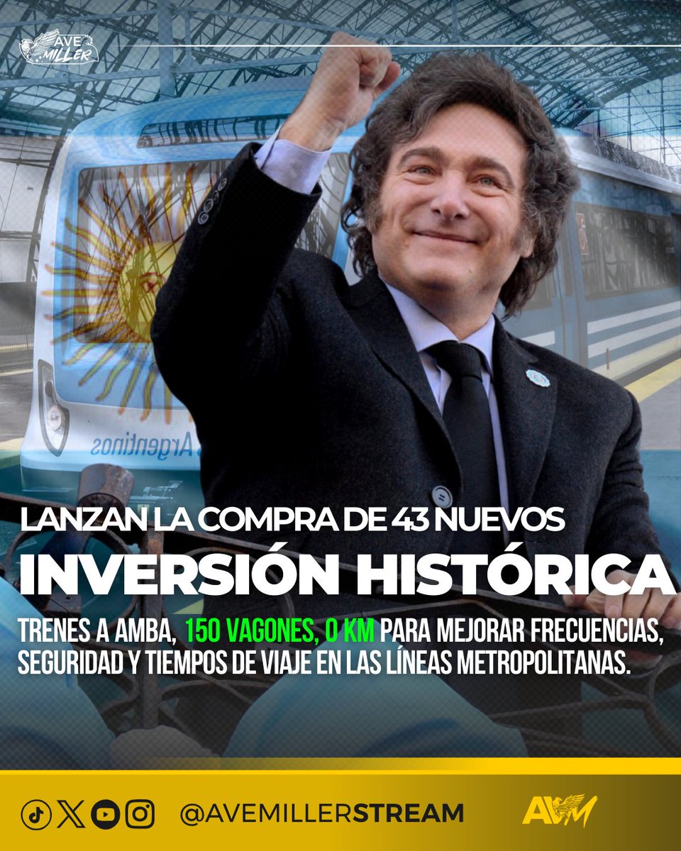 🚆 El Gobierno compró 150 vagones 0 km para mejorar la frecuencia y modernizar el servicio ferroviario en el AMBA.
Un movimiento clave dentro del plan de renovación del transporte.

👉 Seguinos para más noticias
#Argentina #Trenes #Actualidad