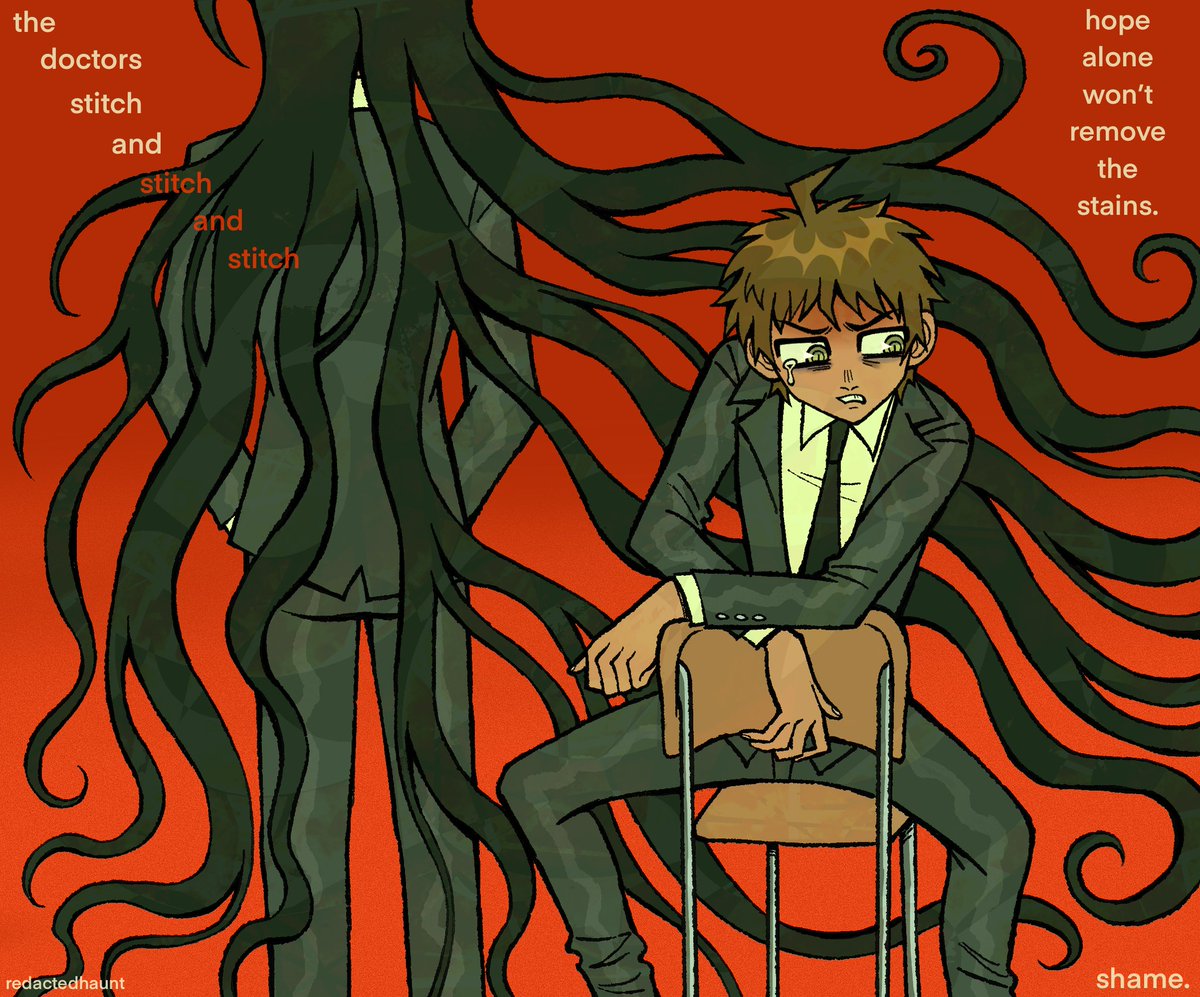 redactedhaunt's tweet image. shame #danganronpa