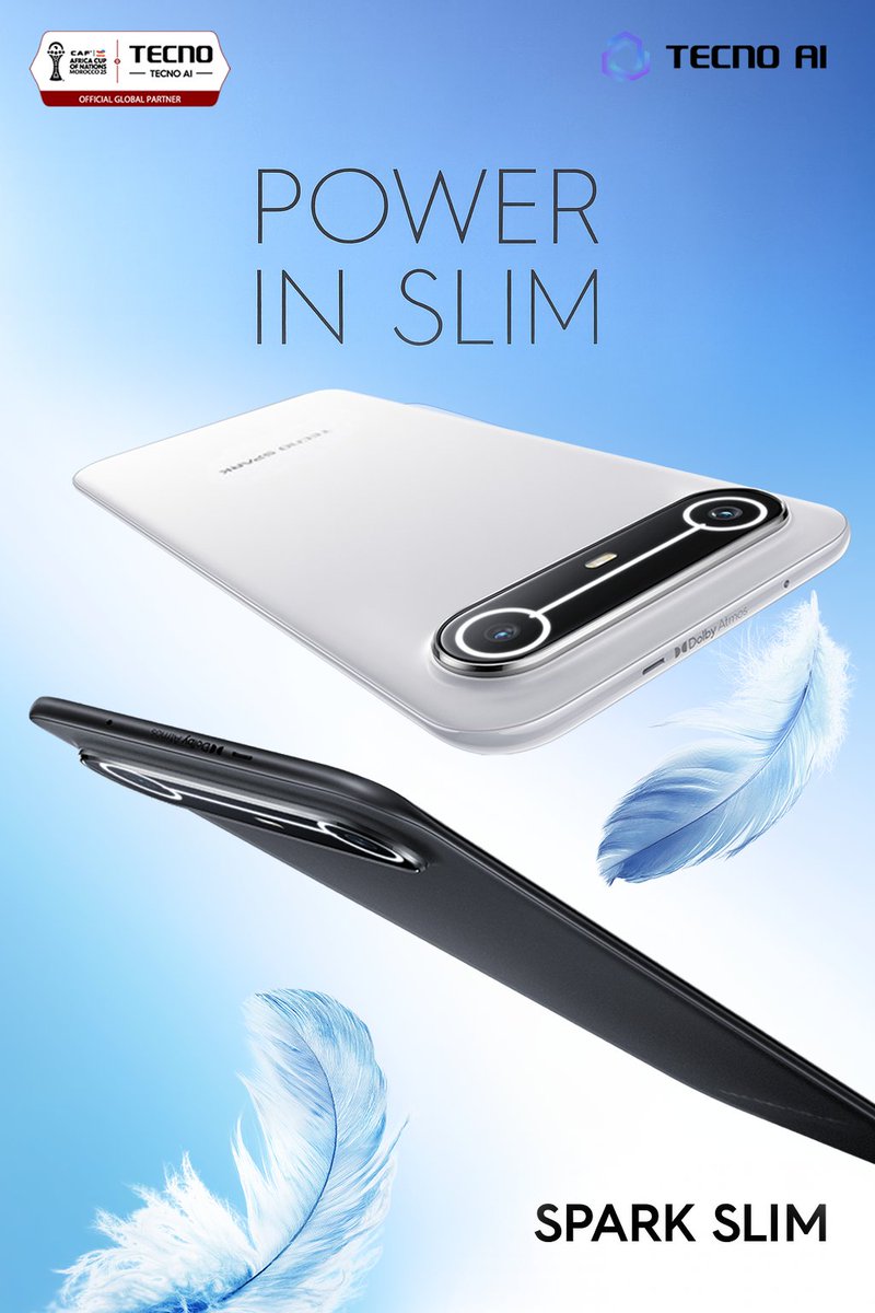 TECNOMobileCM's tweet image. Découvrez la finesse qui change tout.Le #SPARKSLIM , téléphone le plus fin au monde avec 5.9mm est déjà au #Cameroun.Un design si slim qu&apos;il impressionne tout le monde autour de vous, partout dans le monde.#PowerInSlim #TECNOCameroun #StopAtNothing #Black