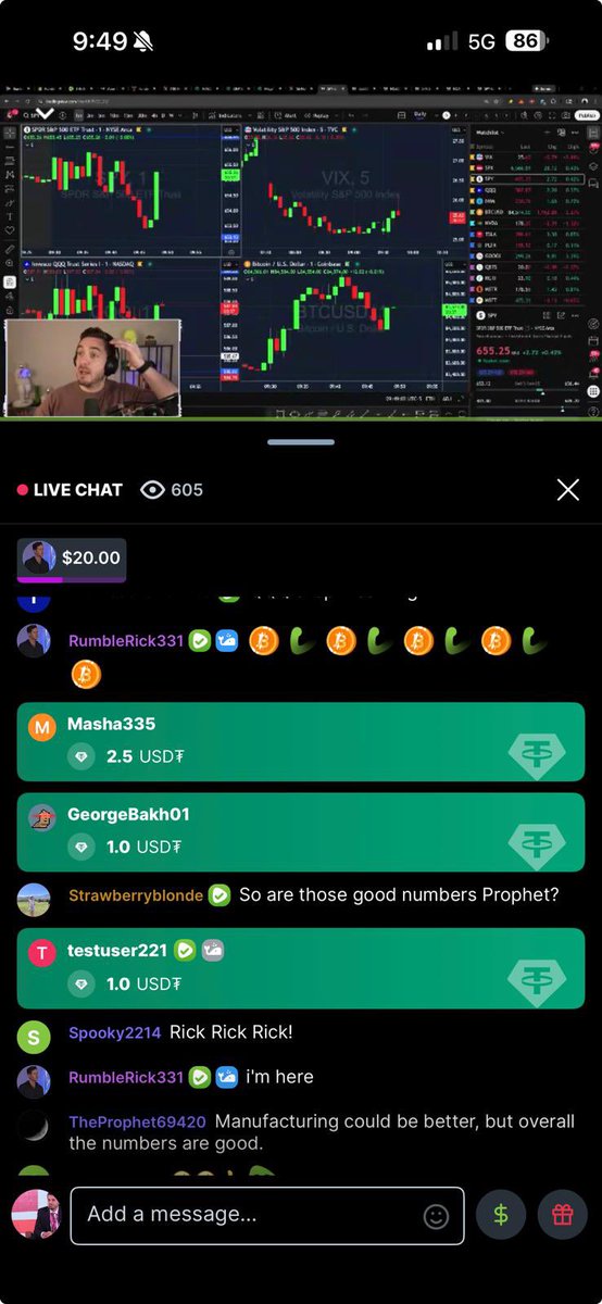 chrispavlovski's tweet image. It’s happening… tips in $BTC $XAUT and $USDT on Rumble.

Testing is only open to Android users and only for a few thousand people.

Rumble Wallet is alive.