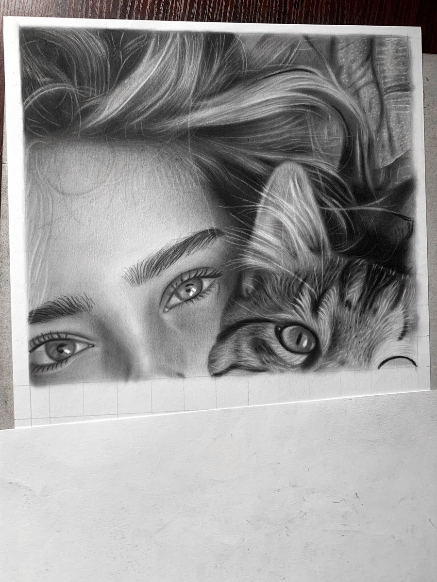 Uyidraws's tweet image. A furry friend part (III) in progress…
Medium- charcoal on 15x22 inches renaissance drawing paper. 
#realism #artist #creativeprocess