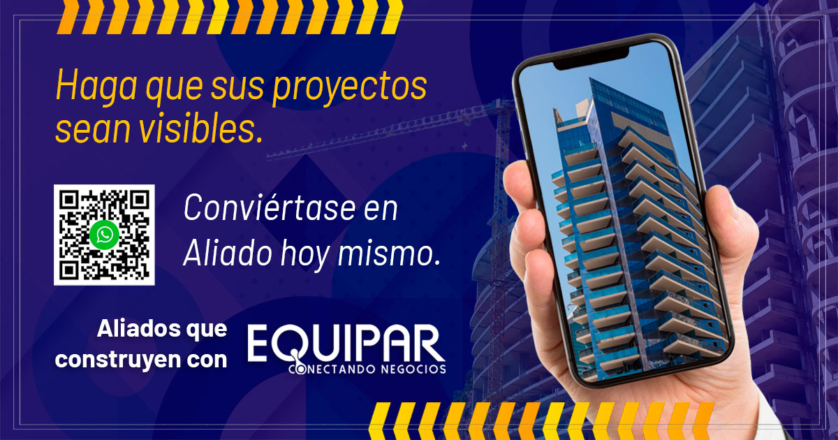 RevistaEQUIPAR's tweet image. Haga que sus proyectos sean visibles.
Conviértase en Aliado EQUIPAR hoy.
#RevistaEQUIPAR #constructoras #Aliados #protagonistas