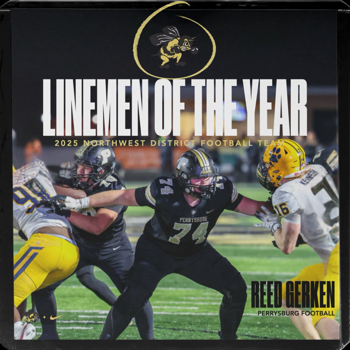 The awards and accolades continue to trickle in for our guys!  
Reed Gerken- District Linemen of the Year

<a href="/dirk_conner/">Dirk Conner</a>
<a href="/mkeward/">Mike Ward</a>
@pburgathletics