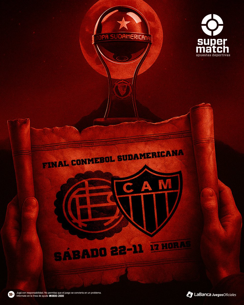 🗺️ 𝗛𝗮𝘆 𝘂𝗻𝗮 𝗴𝗿𝗮𝗻 𝗰𝗼𝗻𝗾𝘂𝗶𝘀𝘁𝗮 𝗮 𝗹𝗮 𝘃𝗶𝘀𝘁𝗮

Y vos podes jugar tu partido en Supermatch

🤔 ¿Quién se queda con la Sudamericana?