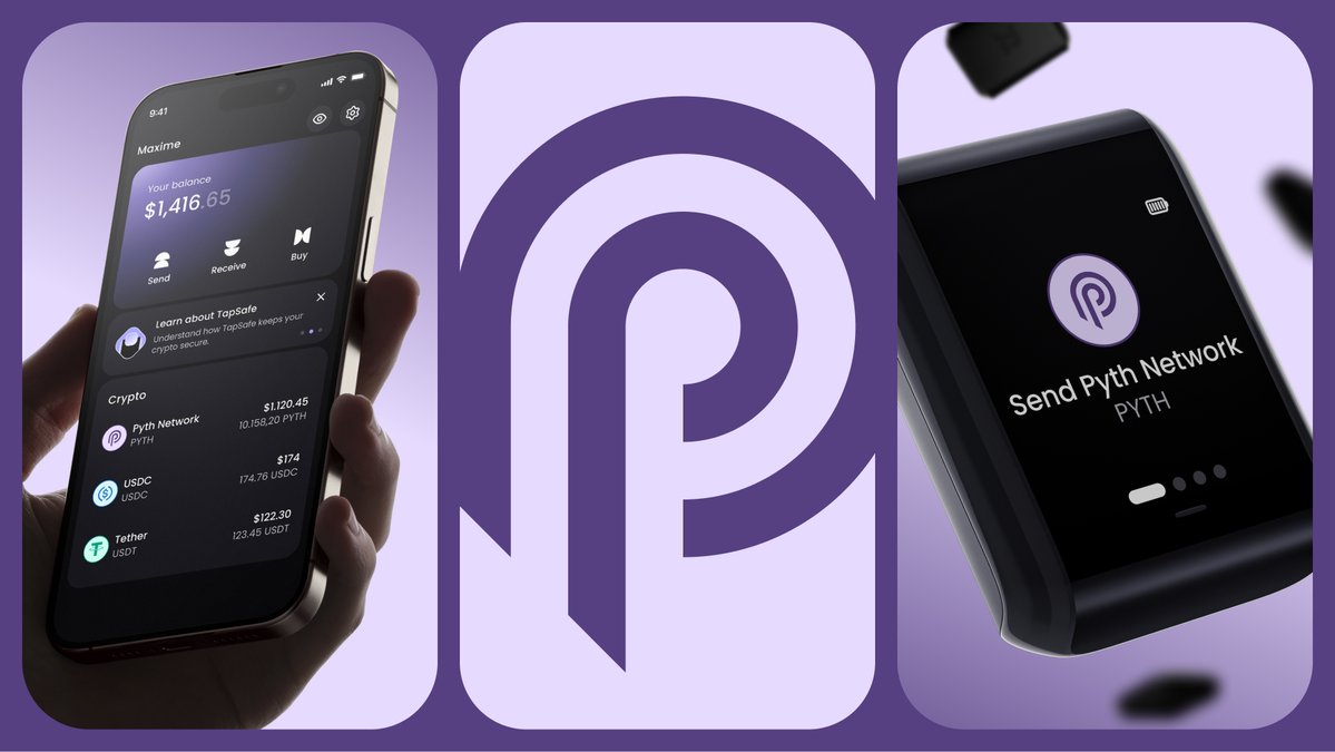 Ryder_ID's tweet image. The oracle that feeds the markets can now live in your pocket.

@PythNetwork delivers real-time prices for 100+ major ETFs, crypto assets, and global markets.

Starting today, you can store, send, and help secure PYTH on your Ryder One.