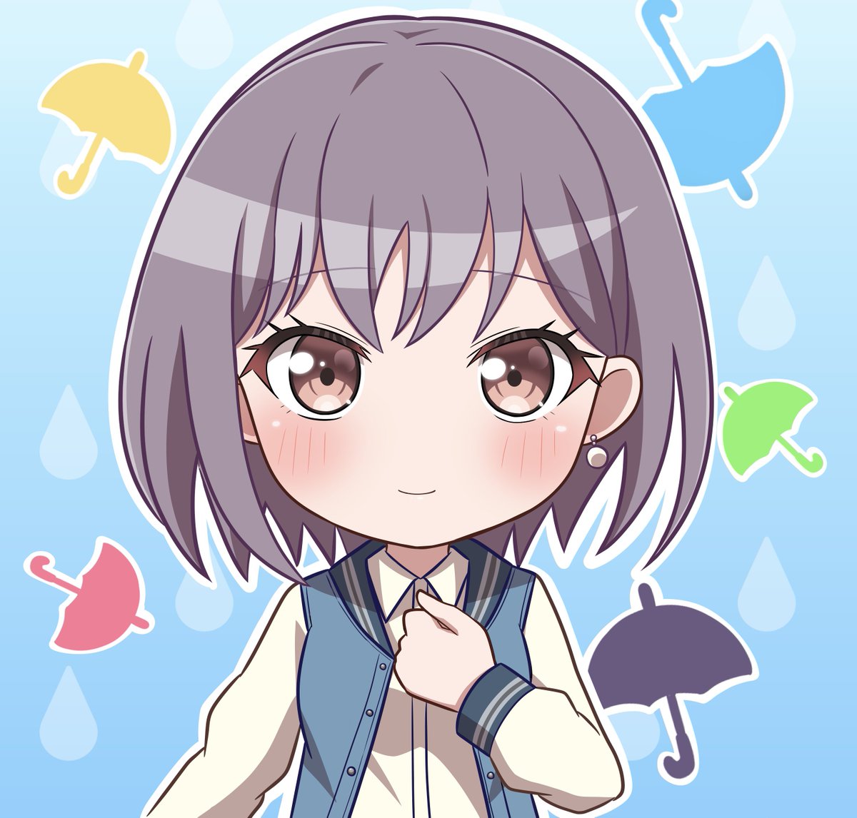 kana01oekaki's tweet image. 燈ちゃん、誕生日おめでとう！☂️
#bandoriart 
#高松燈誕生祭2025
#高松燈生誕祭2025
