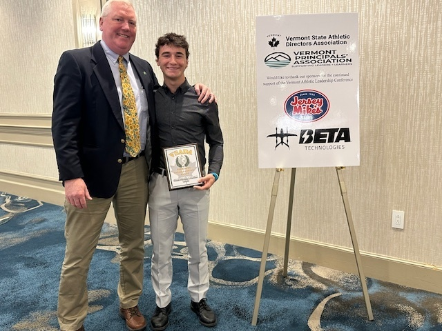 Essex High School is proud to announce that senior Christopher Morgan has been selected as one of ten statewide recipients of the Vermont State Athletic Directors Association (VSADA) Senior Athlete Award.