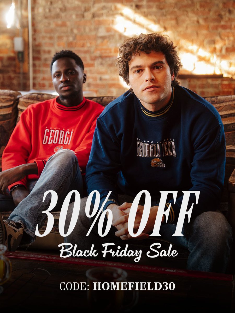 HomefieldApparl's tweet image. OUR BLACK FRIDAY SALE STARTS NOW!

30% off using code: HOMEFIELD30

homefieldapparel.com/?utm_source=tw…