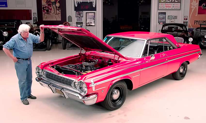 ClassicInd's tweet photo. Jay Leno's '64 Polara "Street Wedge" offers a look back at the early days of the muscle car era. Read more: https://t.co/MTEsUWY1vg #Dodge #Polara #classiccar #musclecar #restoration #ClassicIndustries https://t.co/MqVexYbMro