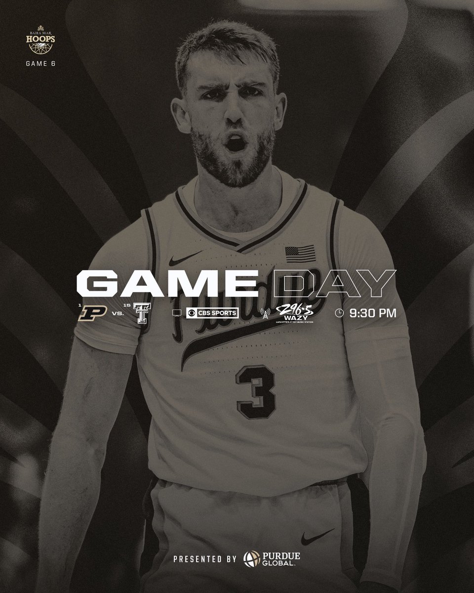 🏆 Going for a title tonight. 

🆚: #15 Texas Tech
⏰: 9:30 p.m. ET
📺: CBS Sports Network
📻: Purdue Global Radio Network
📊: stats.statbroadcast.com/broadcast/?id=…