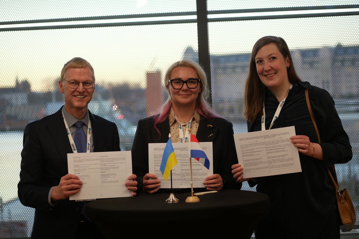 The NRFU and the Dutch Research Council (NWO) have signed a milestone agreement: Protocol 2 to the MoU launches 2nd round of NWO-NRFU Hop-On Call 2025 🇺🇦🇳🇱 

Strengthening partnerships and empowering Ukrainian researchers to collaborate globally!🔬🌍