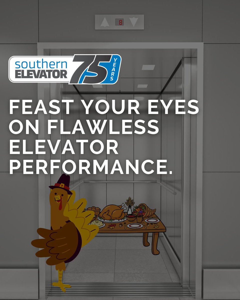 southrnelevator's tweet image. From smooth rides to reliable service, Southern Elevator keeps your property operating at its best, season after season.

#SouthernElevator #ThanksgivingSeason #ElevatorExperts #BuildingExcellence #ElevatorMaintenance #ReliableService