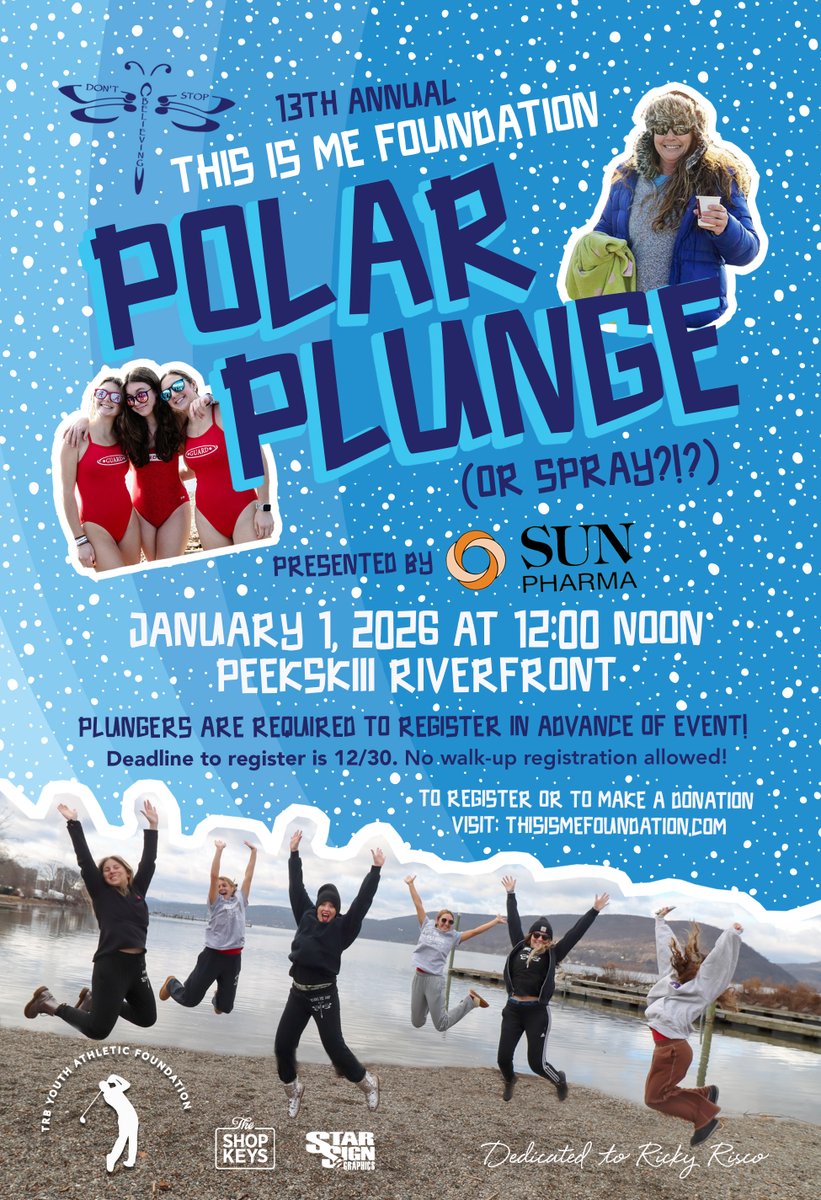 ThisIsMefndn's tweet image. Registration is now open for the 13th Annual Polar Plunge in #Peekskill to support the #ThisIsMe #Scholarship Fund!! Visit thisismefoundation to register or donate.
