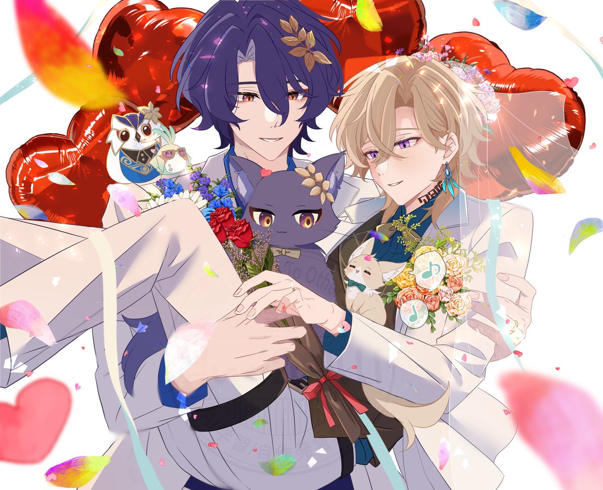 いい夫婦の日のレイチュリ🛁🦚