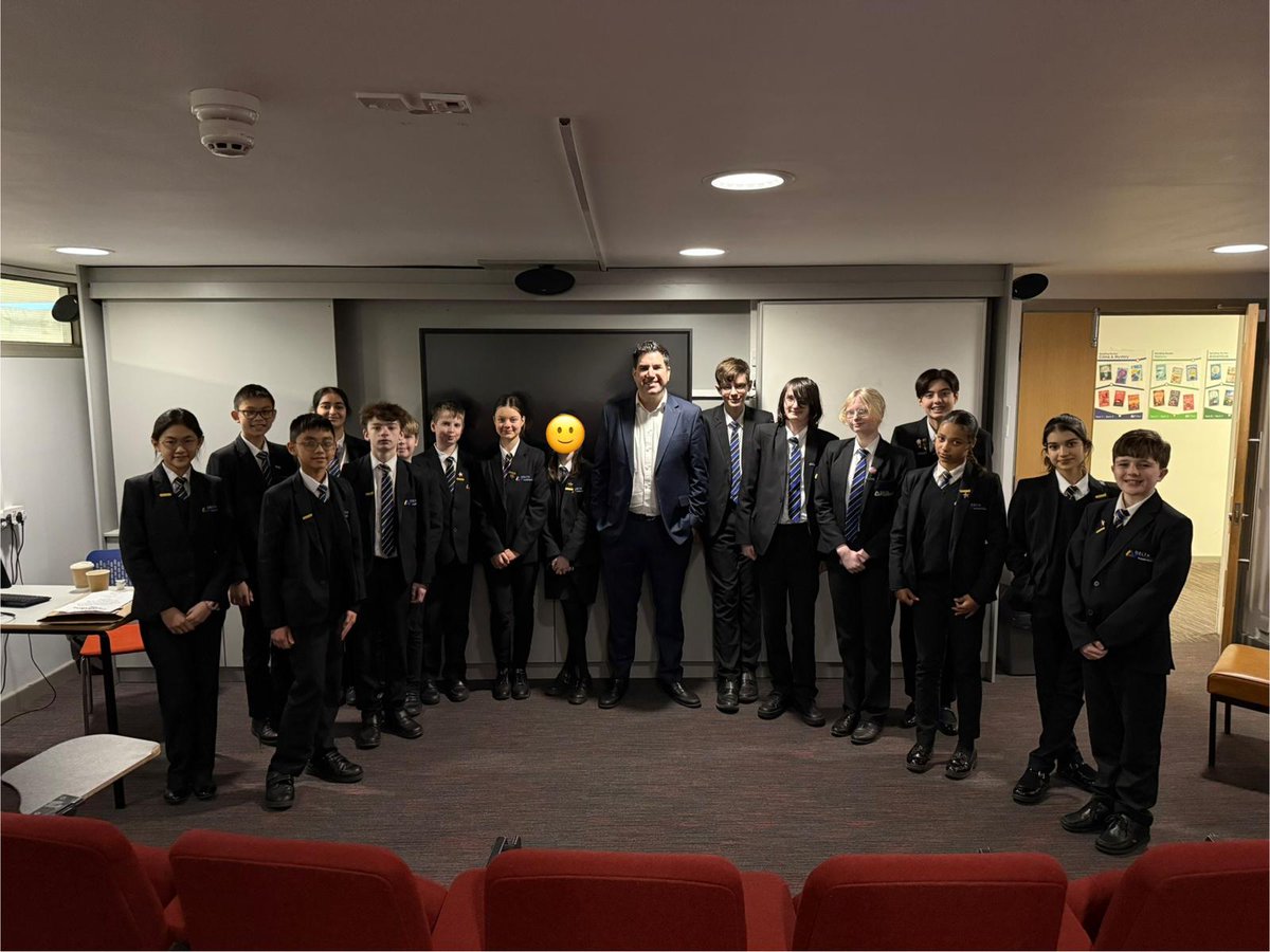 DeltaGarforth's tweet image. Our MP, @RichardBurgon, came to the Academy today to meet with the student council and discuss local issues.