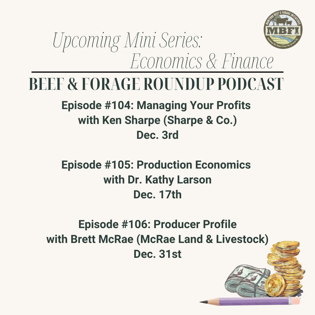 Wrapping up 2025, we are digging into "the numbers."  Join us as we talk about managing profits, measuring sustainability, production economics, key performance indicators for your business and more!

Subscribe today!  

<a href="/MBGovAg/">Manitoba Agriculture</a> <a href="/DUCmanitoba/">Ducks Unlimited MB</a> <a href="/ManitobaBeef/">Manitoba Beef Producers</a>
