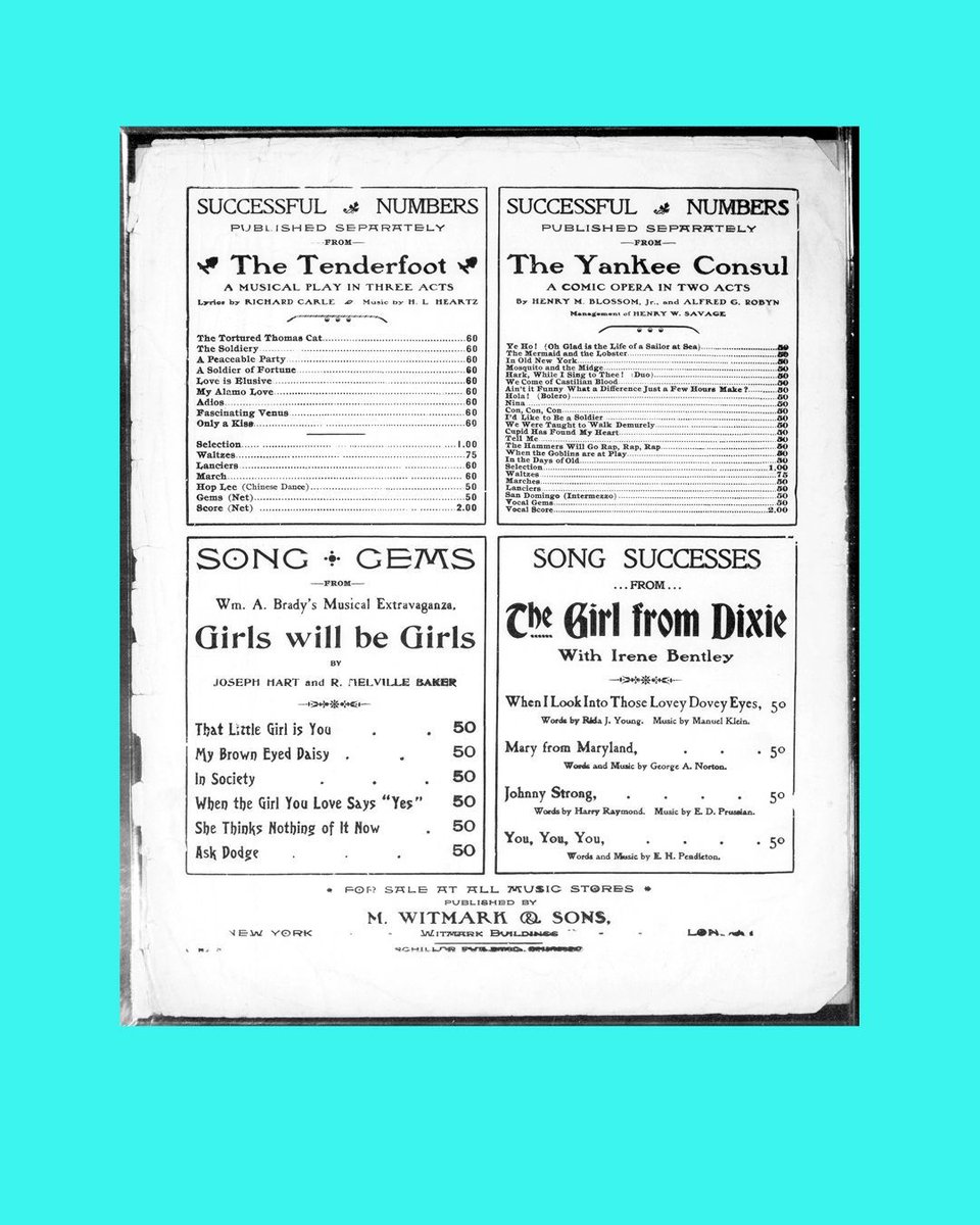 PeoplesGDArc's tweet image. Wizard of Oz Sheet Music

This sheet music predates the film (1902). Lyrics are by the book&apos;s author with music by Paul Tietjens.

#peoplesGDArchive
#GDArchive