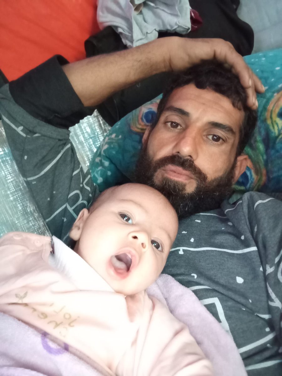 This is my daughter Bahaa and me, here in Gaza.
In the middle of everything we are living, she remains our little light and the reason we keep holding on.
Please keep the children of Gaza in your thoughts. 🕊️💗