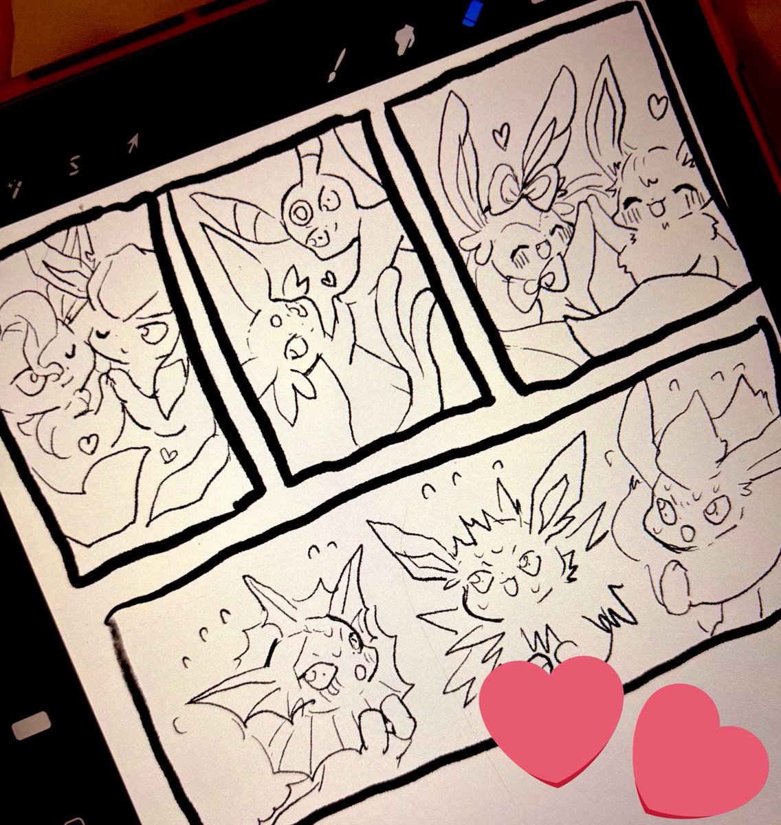 イーブイの日おめでとう〜！
遅刻ですが完成したらあげるかも🌸笑 イーブイコレクションも届くのたのしみ💖
 #イーブイの日