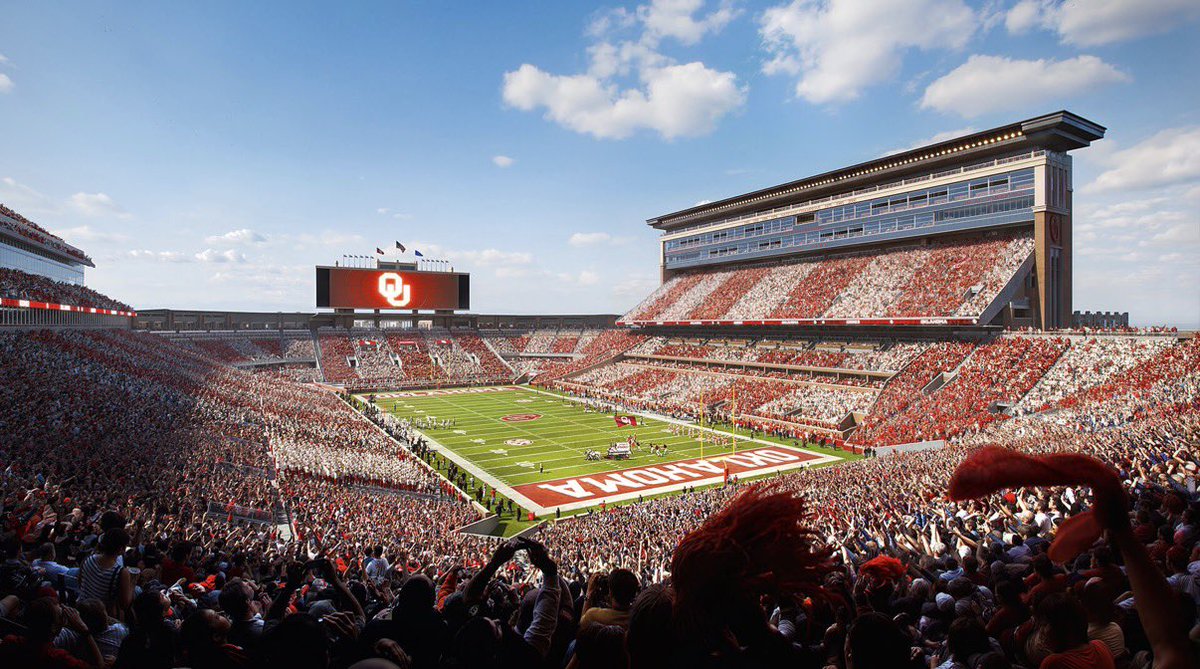 GeorgeStoia's tweet image. OU has released the first renderings of the stadium renovations on the West side.
