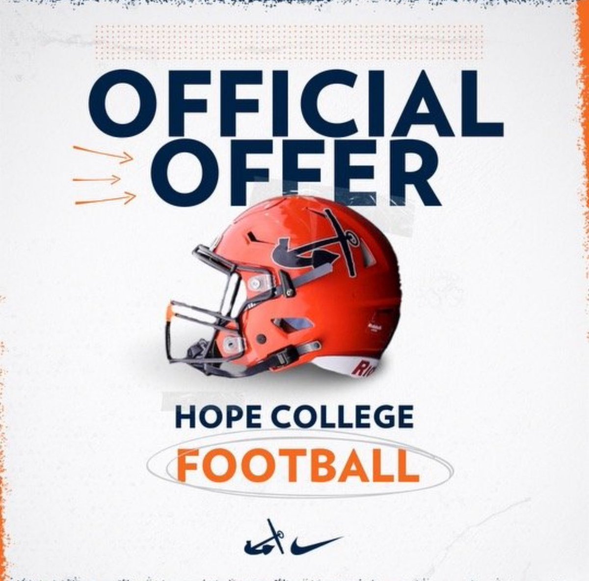 Blessed to say I have received my 3rd offer from <a href="/HopeCollegeFB/">Hope College Football</a>! 

<a href="/CoachJArnold4/">Coach Jinks Arnold</a> <a href="/PStuursm/">Peter Stuursma</a> 
<a href="/robertpomazak/">Robert Pomazak</a> <a href="/PrepRedzoneIL/">Prep Redzone Illinois</a>