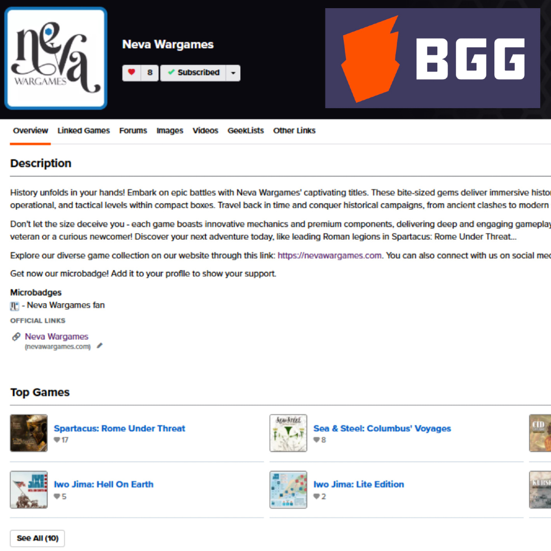 nevawargames's tweet image. Wargamers! Are you already following us on Board Game Geek? #wargames #boardgames
f.mtr.cool/mjcctirktf