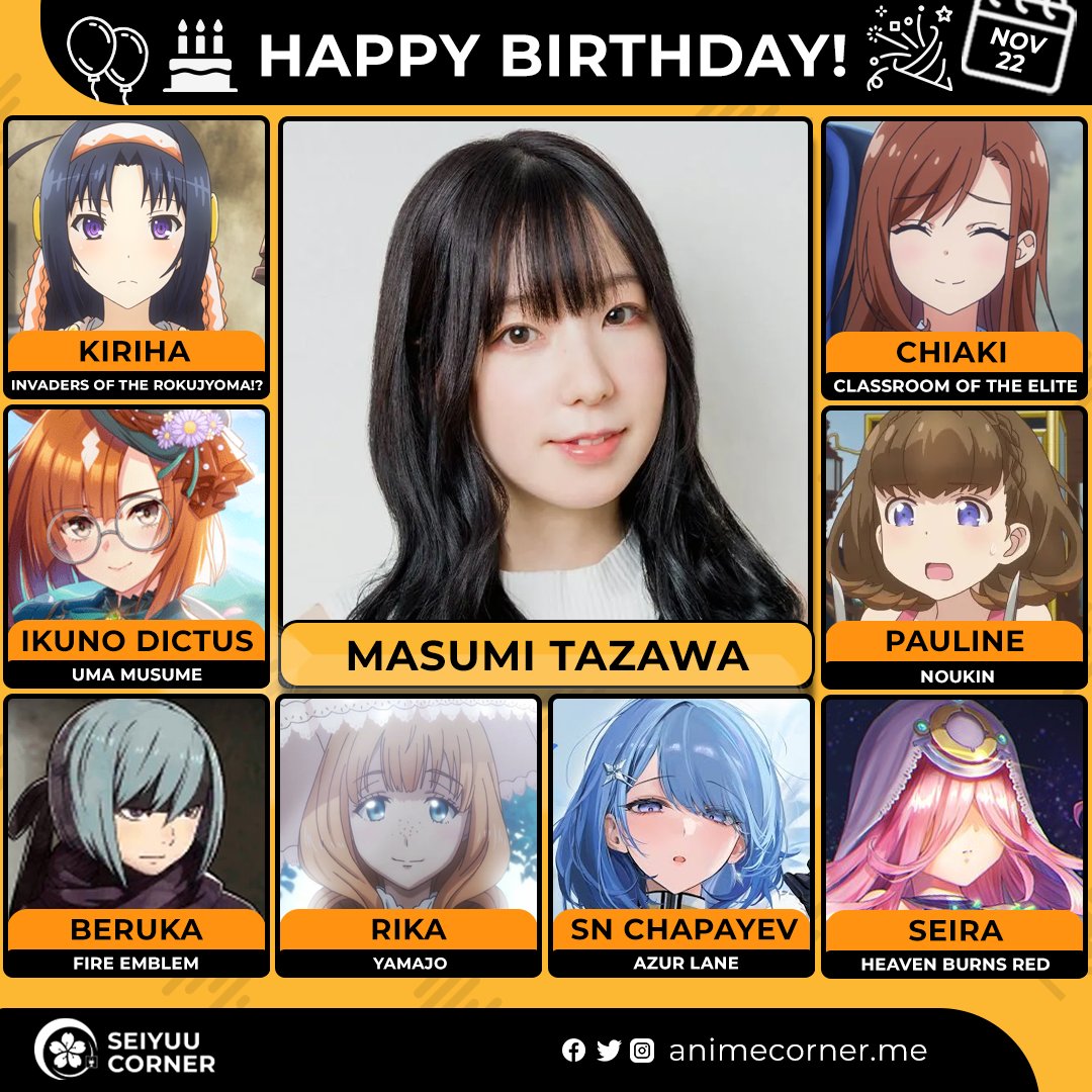 Happy 32nd birthday Masumi Tazawa! 🎉

Let's wish her all the best <a href="/masu_mikan/">田澤茉純</a>

#MasumiTazawa #田澤茉純 #田澤茉純生誕祭2025