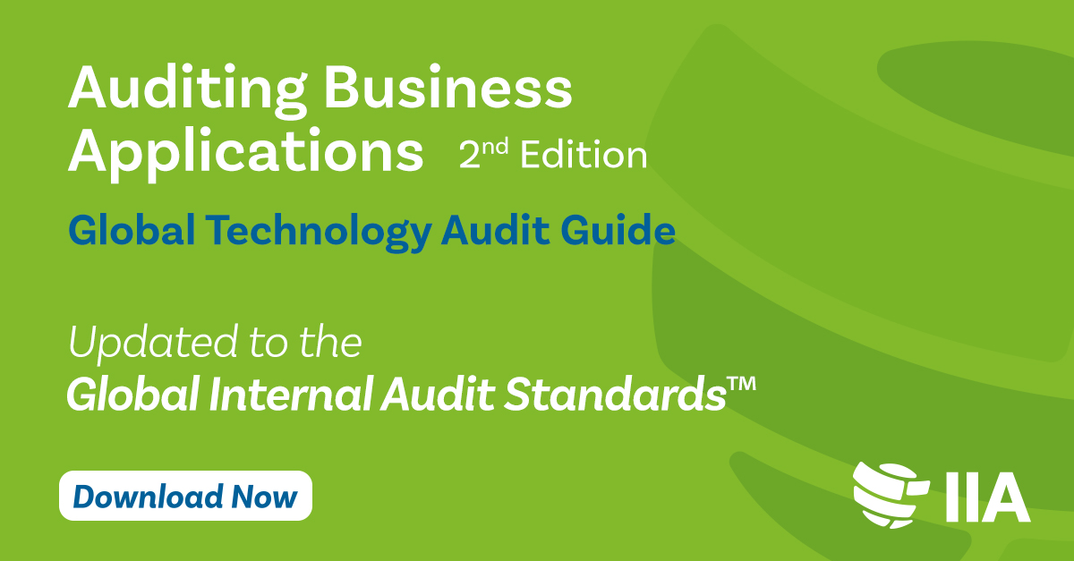 TheIIA's tweet image. ERP, POS, CRM, ICS, billing— business applications power everything we do. This guide details how to plan &amp;amp; execute effective #audit across every stage of an application’s life cycle. IIA members download this #GTAG for free! loom.ly/lqWNyuM