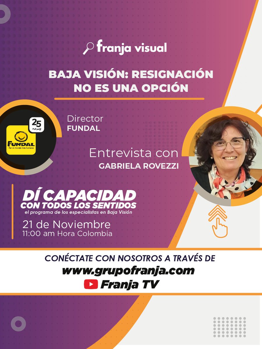 FranjaVisual's tweet image. #Webinar La estimulación visual en la infancia no ocurre solo en sesiones estructuradas: nace y se potencia en la vida cotidiana. 
Únete con #DC a las 11 a.m. (Hora Col)

🔴 Transmisión en vivo: YouTube TVFranja
🔁 Retransmisión: 7:00 p.m por linkedin.
