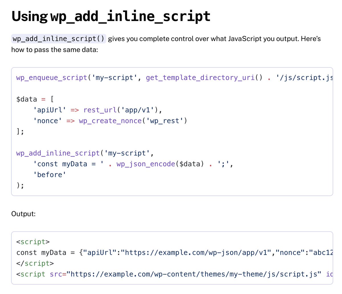 rootswp's tweet image. Stop Using wp_localize_script to Pass Data