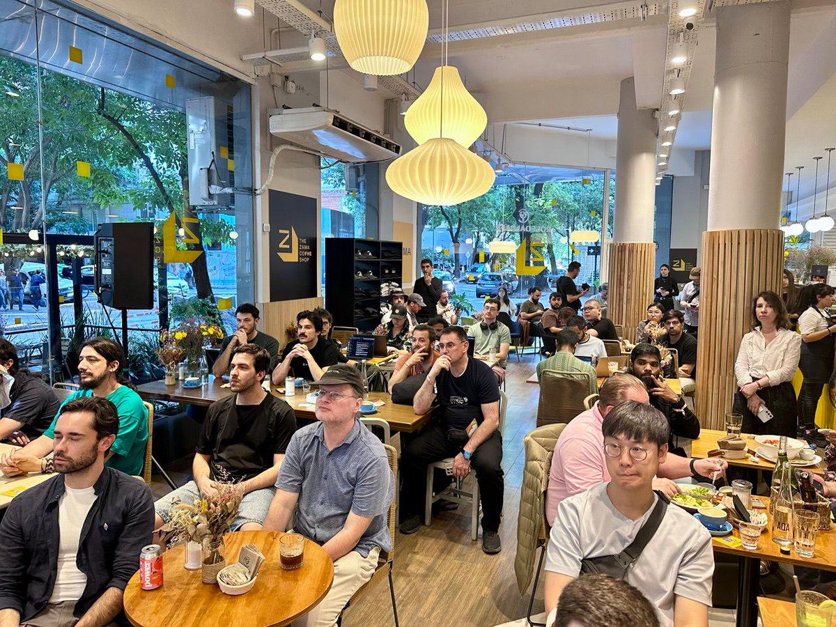 ZaifferProtocol's tweet image. Great workshop with @OpenZeppelin.

Excited to work together on auditing Zaiffer and pushing forward the confidential token standard using @Zama’s FHEVM.

Full report coming soon, stay tuned ⬛