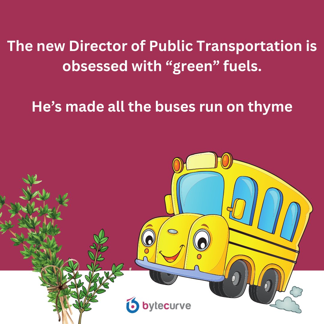 BytecurveLLC's tweet image. Ending the week on a lighter note, a little Friday humor!

Have a fun weekend!

#PayrollSolutions #SchoolTransportation #RoutingSoftware #FieldTripManagement #K12Operations @BytecurveLLC  #busHive #Bytecurve #yellowschoolbus #TGIF