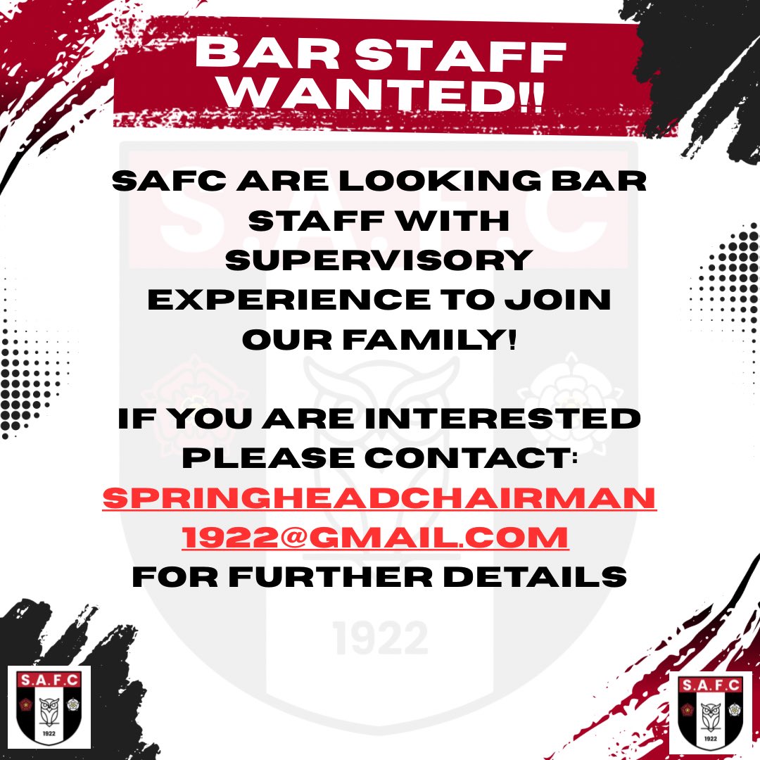 SpringheadAFC's tweet image. Get in touch ‼️