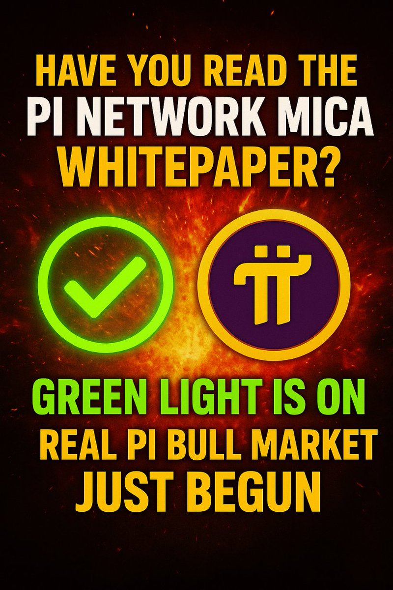 Pi_Coins's tweet image. Have You Actually Read the “Pi Network MiCA Whitepaper”?

—The Green Light Is On. The Real Pi Bull Market Is Only Just Beginning.

From November 19 to 20, 2025, Pi Network dropped two back-to-back bombshells inside the community: the MiCA Compliance Whitepaper (v1.1) was…