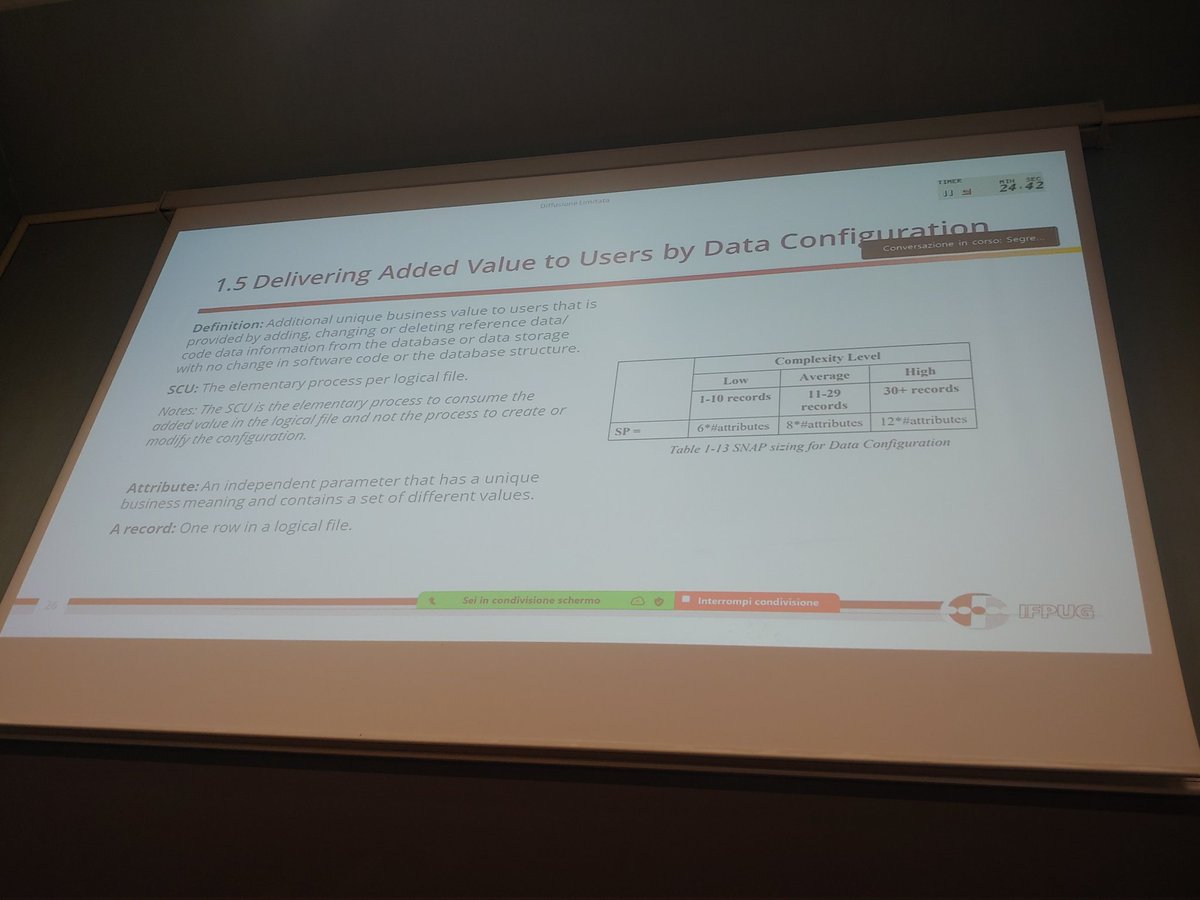 <a href="/GUFPI_ISMA/">GUFPI-ISMA</a> 3° #EventoMetrico
@napoli/@zoom #live

Tooltips: The Non-Functional Side of the Moon #NFSSC
Valida #CEP #CSS <a href="/IFPUG/">IFPUG, International Function Points Users Group</a> 
<a href="/dicolafabrizio/">Fabrizio Di Cola</a> 
Tooltips: non solo #FPA ma anche #SNAP
quali altre forme di help on-line vanno contati con #SNAP (vedi recente #ISMA25 Seoul)