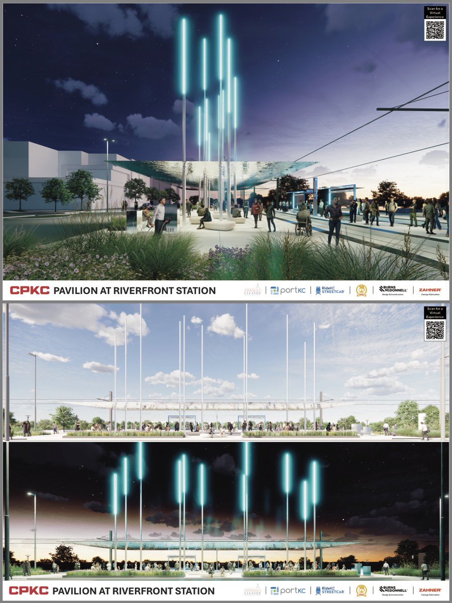 TheKCPulse's tweet image. Renderings of the CPKC Pavilion at the KCStreetcar’s riverfront station. 

kcstreetcar.org/cpkc-pavilion/