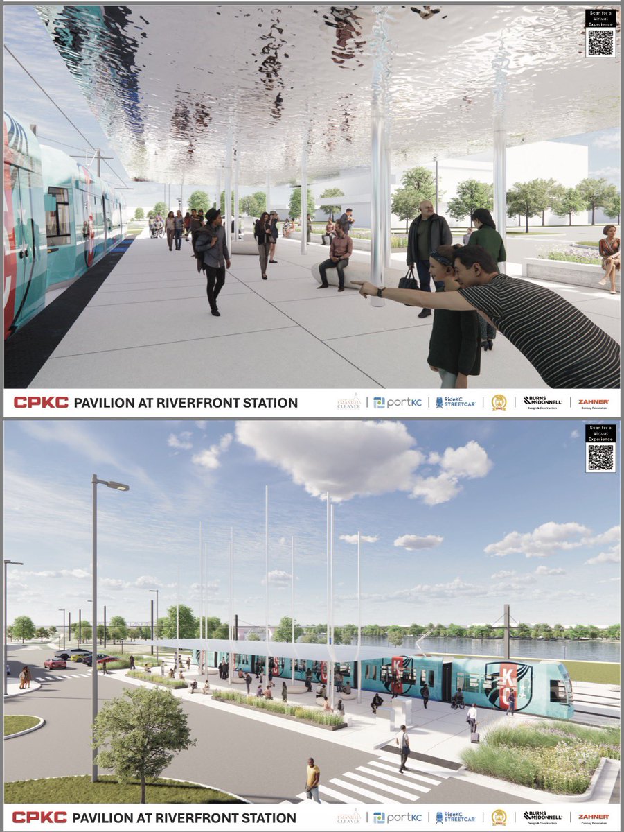 TheKCPulse's tweet image. Renderings of the CPKC Pavilion at the KCStreetcar’s riverfront station. 

kcstreetcar.org/cpkc-pavilion/