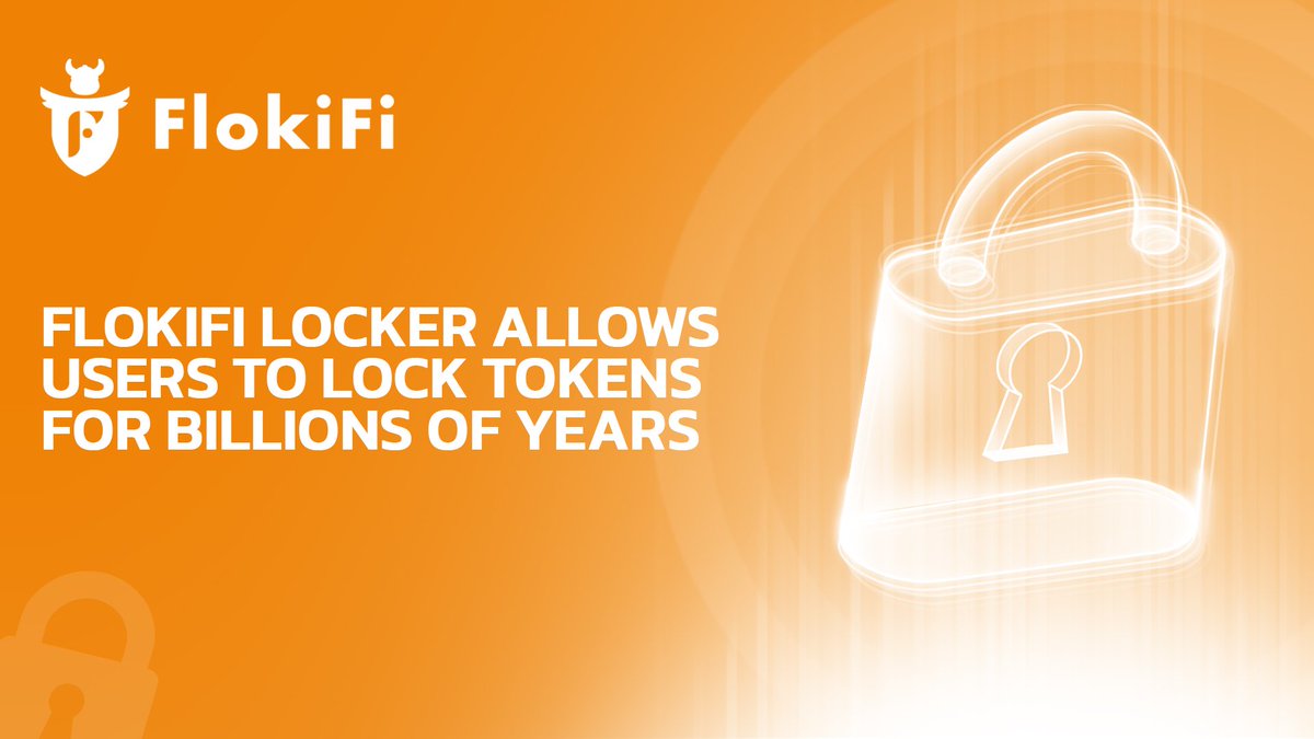 Did you know FlokiFi Locker sets a new standard in DeFi security, allowing users to lock tokens for billions of years, far exceeding the industry norm.

Whether for long-term commitment or making a statement, FlokiFi Locker offers unmatched flexibility and trust! 🔐