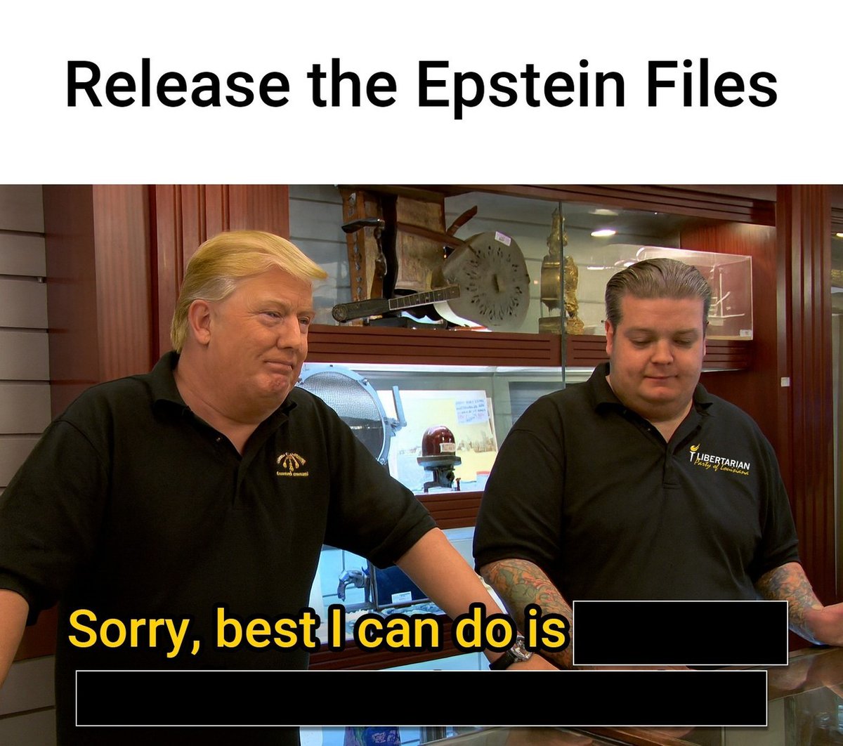 GodlessEngineer's tweet photo. Ahhh shit... I wonder what the best @potus @realdonaldtrump they can do is... What do y'all think?
#ReleaseTheEpsteinFiles #EpsteinCoverUp #PoliticalMemes #GodlessEngineer #ExposeTheTruth #ConspiracyMemes #JusticeForVictims #AccountabilityMatters #TagSomeone #PoliticalComedy… https://t.co/mWgAeyAalH