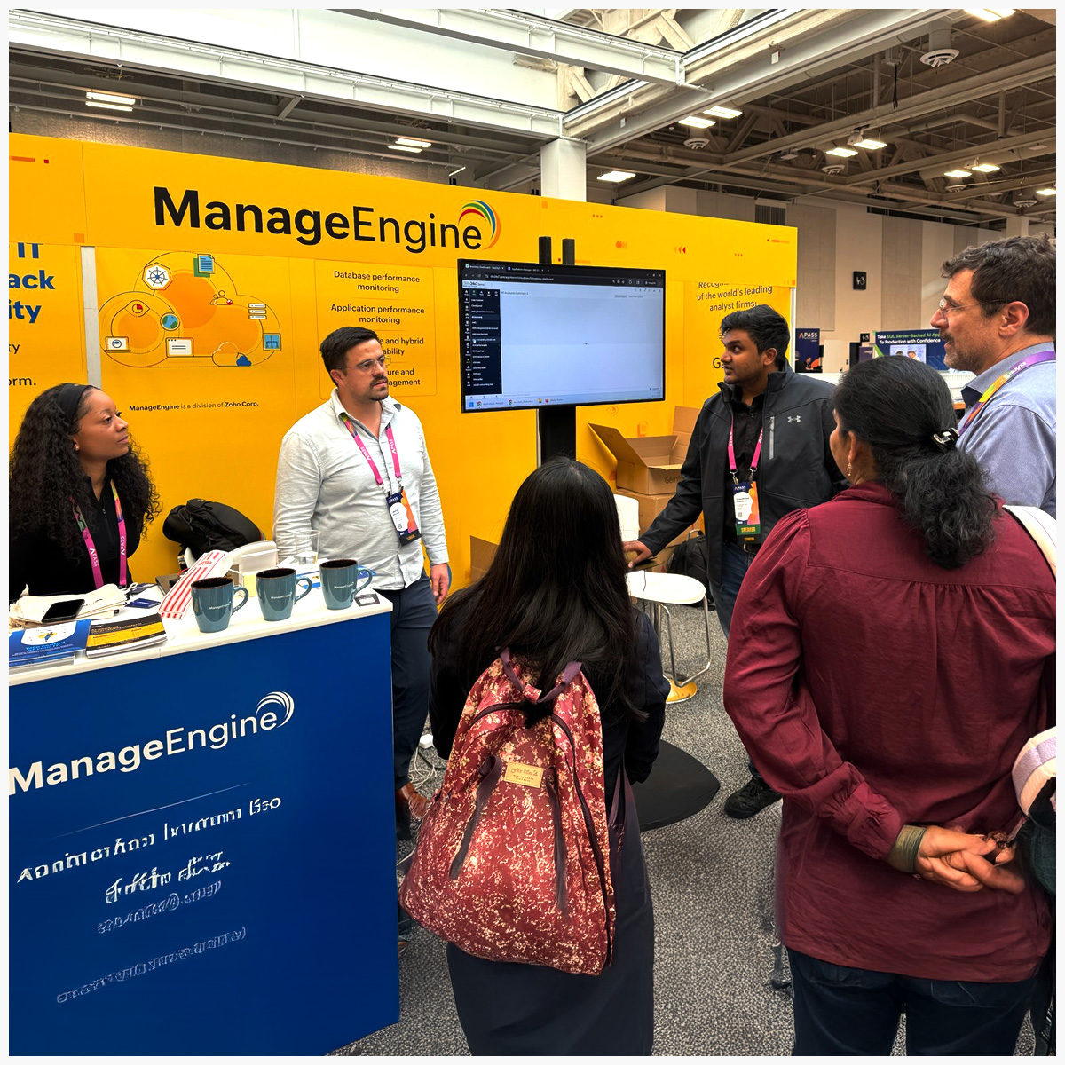 Site24x7's tweet image. We had an exciting day 2 at the #PassCommunitySummit2025!

From conversations about improving database performance and hands-on demos at our booth, it’s been a great experience.

Looking forward to Day 3 and to learn, share, and connect more! 

#manageengine #site24x7