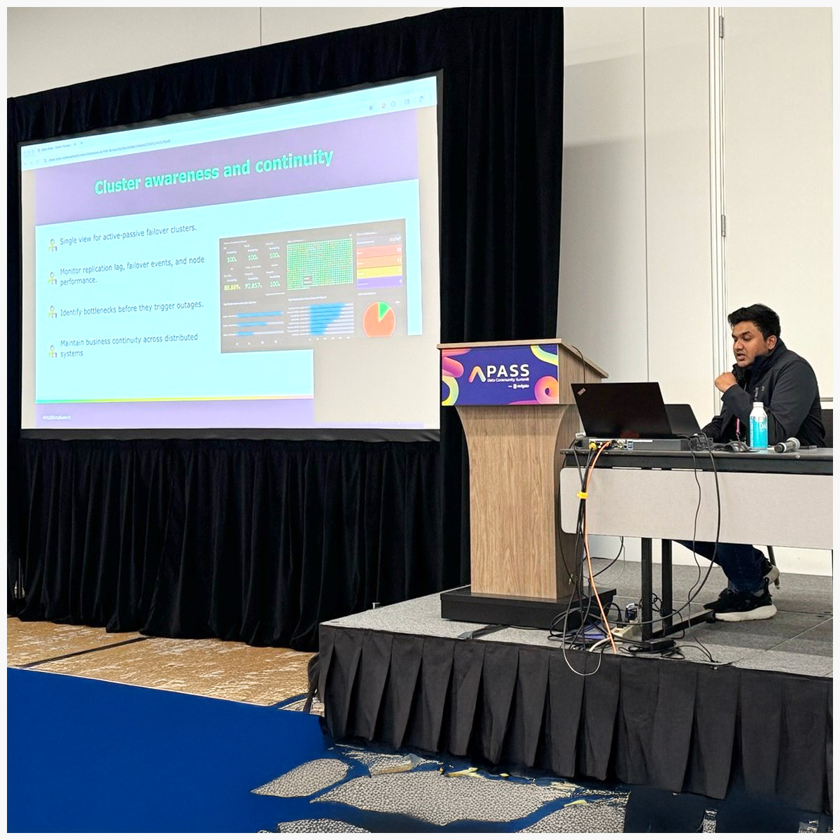 Site24x7's tweet image. We had an exciting day 2 at the #PassCommunitySummit2025!

From conversations about improving database performance and hands-on demos at our booth, it’s been a great experience.

Looking forward to Day 3 and to learn, share, and connect more! 

#manageengine #site24x7