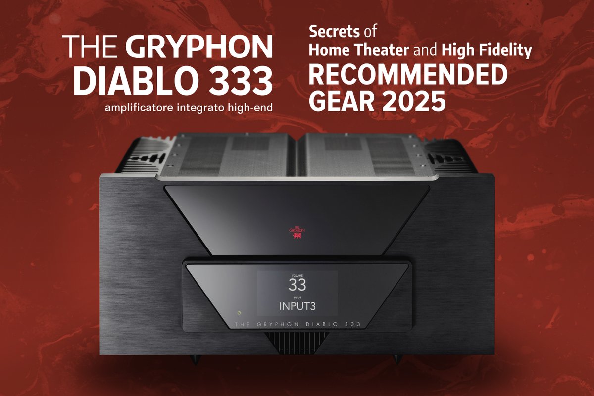_AudioReference's tweet image. L'amplificatore integrato Diablo 333, prestigiosa elettronica Gryphon Audio Designs, ha ricevuto il riconoscimento: "Recommended Gear: Elite" da Secrets of Home Theater and High Fidelity.

audioreference.it/?page=news&amp;amp;id=…
#AltaFedeltà #GryphonAudioDesigns #GryphonDiablo333
