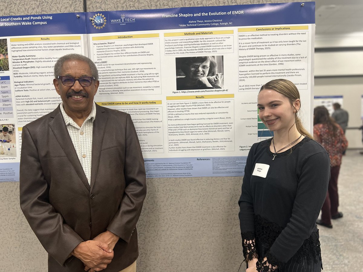 waketechcc's tweet image. Celebrating bright minds! 🌟
DYK 50 Wake Tech students are diving into #STEM research this semester? From testing genetic impact on diabetes risk to engineering safer roads, they wowed us at the START Showcase — a unique program powered by @NSF and generous college partners.