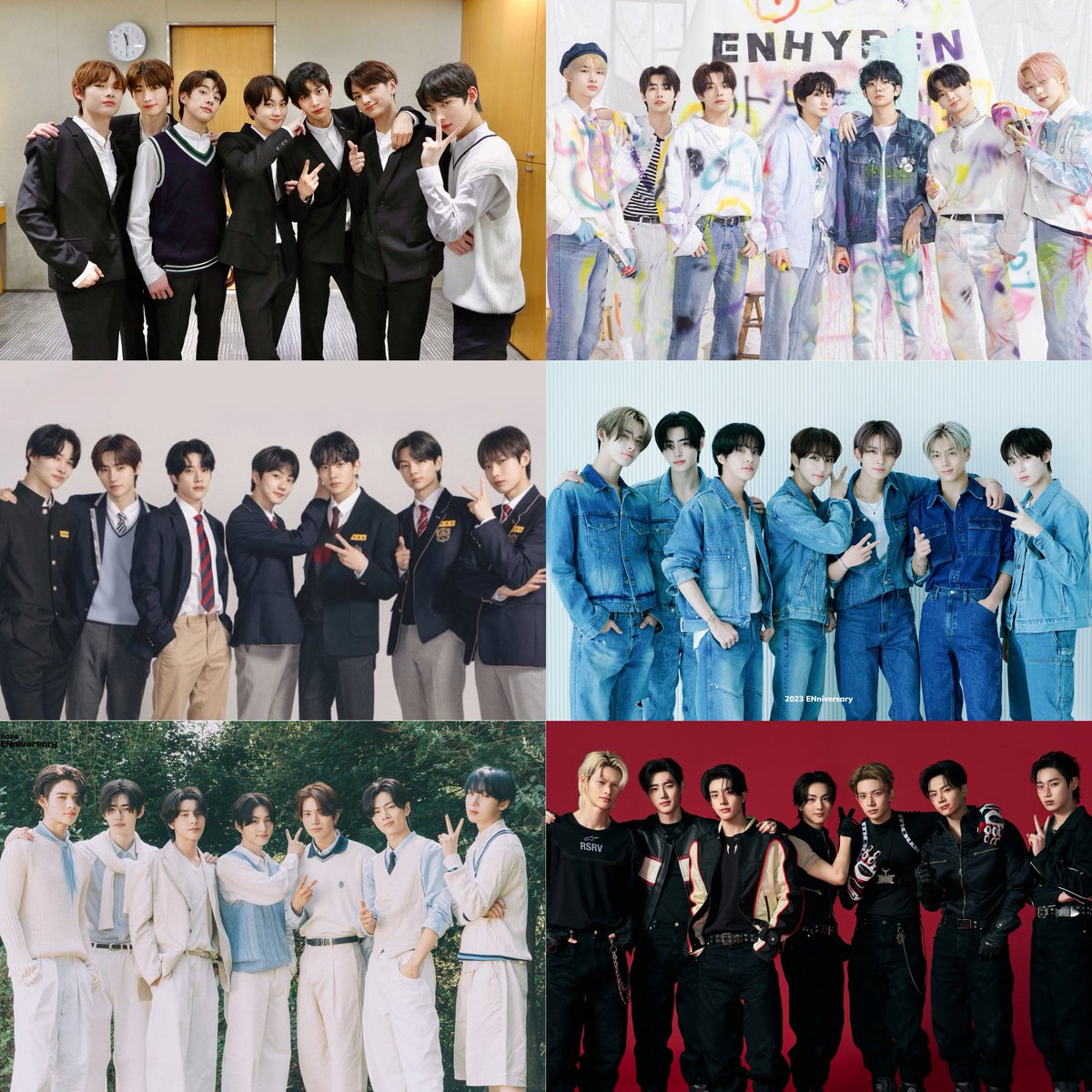 EN7ernally's tweet image. enhypen recreating their debut photo never fails to melt my heart 😭😭😭😭😭😭🫂