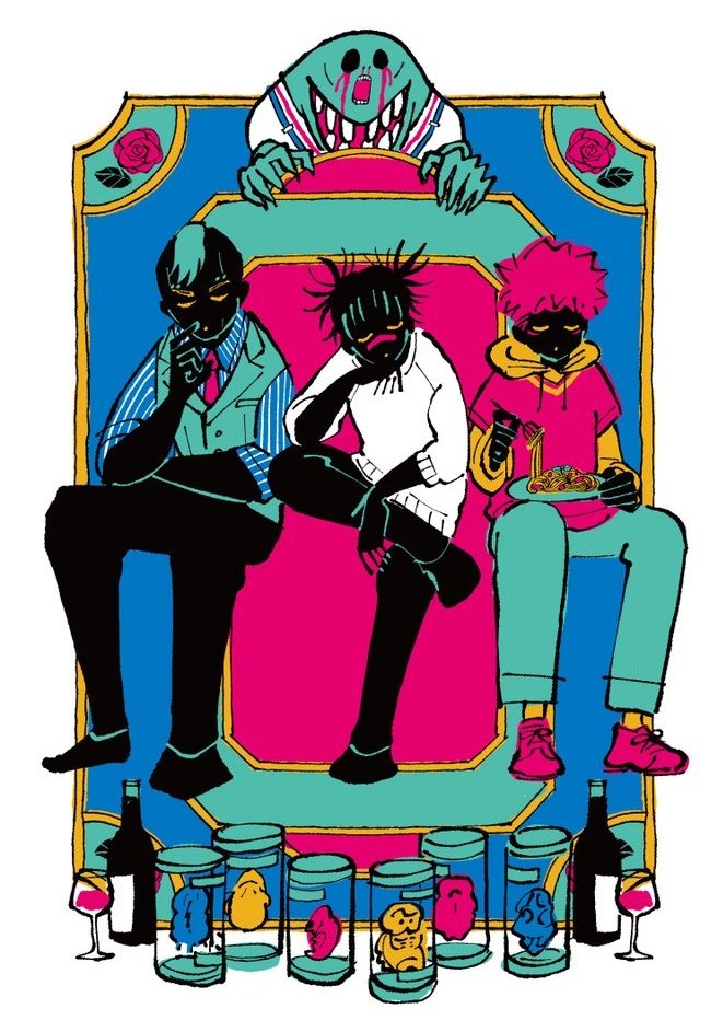 Go_Jover's tweet image. New Yuji Choso Eso Kechizu Art 
[Cursed Womb Siblings]