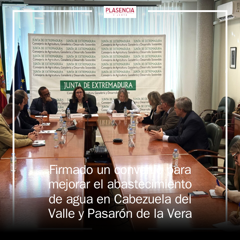 Convenio firmado para optimizar el abastecimiento de agua en dos municipios extremeños El pasado viernes, se llevó a cabo la firma de un acuerdo estratégico entre la Junta de Extremadura, la Diputación de Cáceres, ACUAES, y las localidades de... mrf.lu/x-Ww