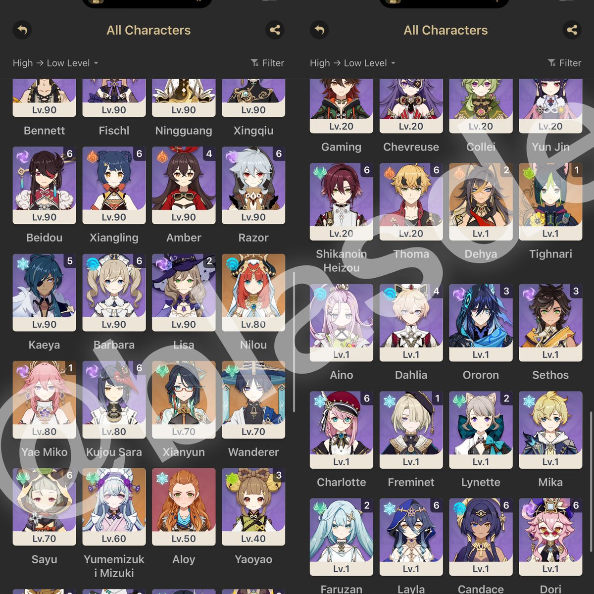 [HELP RT PLEASE 😘]

WTS GENSHIN MEGA WHALE ACC

20 C6
1 C4
2 C2
2 C1
21 R5
&amp; More (details on pictures)

$3000

Most characters are meta
Easy spiral abyss &amp; end game content!
Dm me if you’re interested 🫶🏻

#genshintwt #genshintrade #genshintrading #GenshinImpact